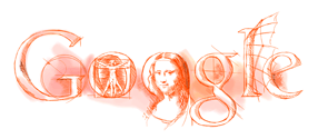 Da Vinci Google logo. Copyright Google